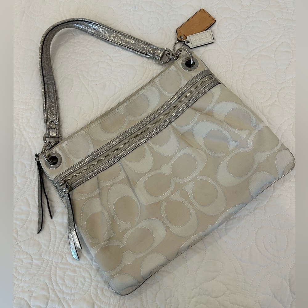 Coach EUC Crossbody Fabric Bag
